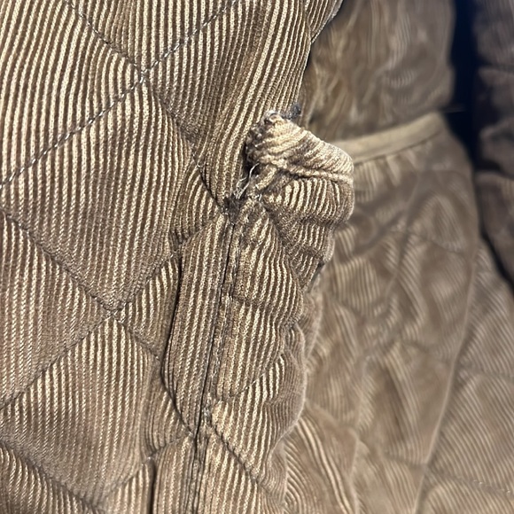 BARBOUR Men's Bant Corduroy Brown Contrasting Quilted Jacket M - Picture 7 of 10